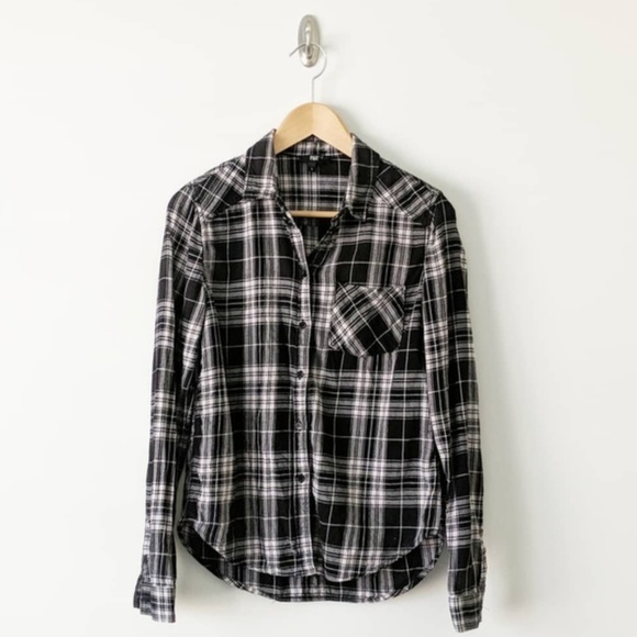 PAIGE Tops - Paige 100% Cotton Flannel Long Sleeve Shirt